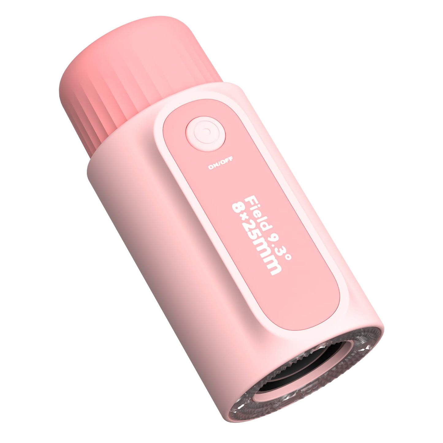 Bestrip 2 in 1 Real Mini Kids Monocular Telescope with LED Flashlights Rechargeable, 8X Zoom, BAK-4 Prism, Outdoor Toys Gifts for Kids Adults Pink