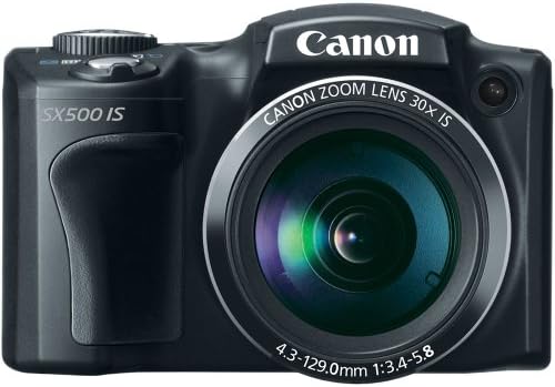 Canon PowerShot SX500 is 16.0 MP Digital Camera with 30x Wide-Angle Optical Image Stabilized Zoom and 3.0-Inch LCD (Black) (Renewed)