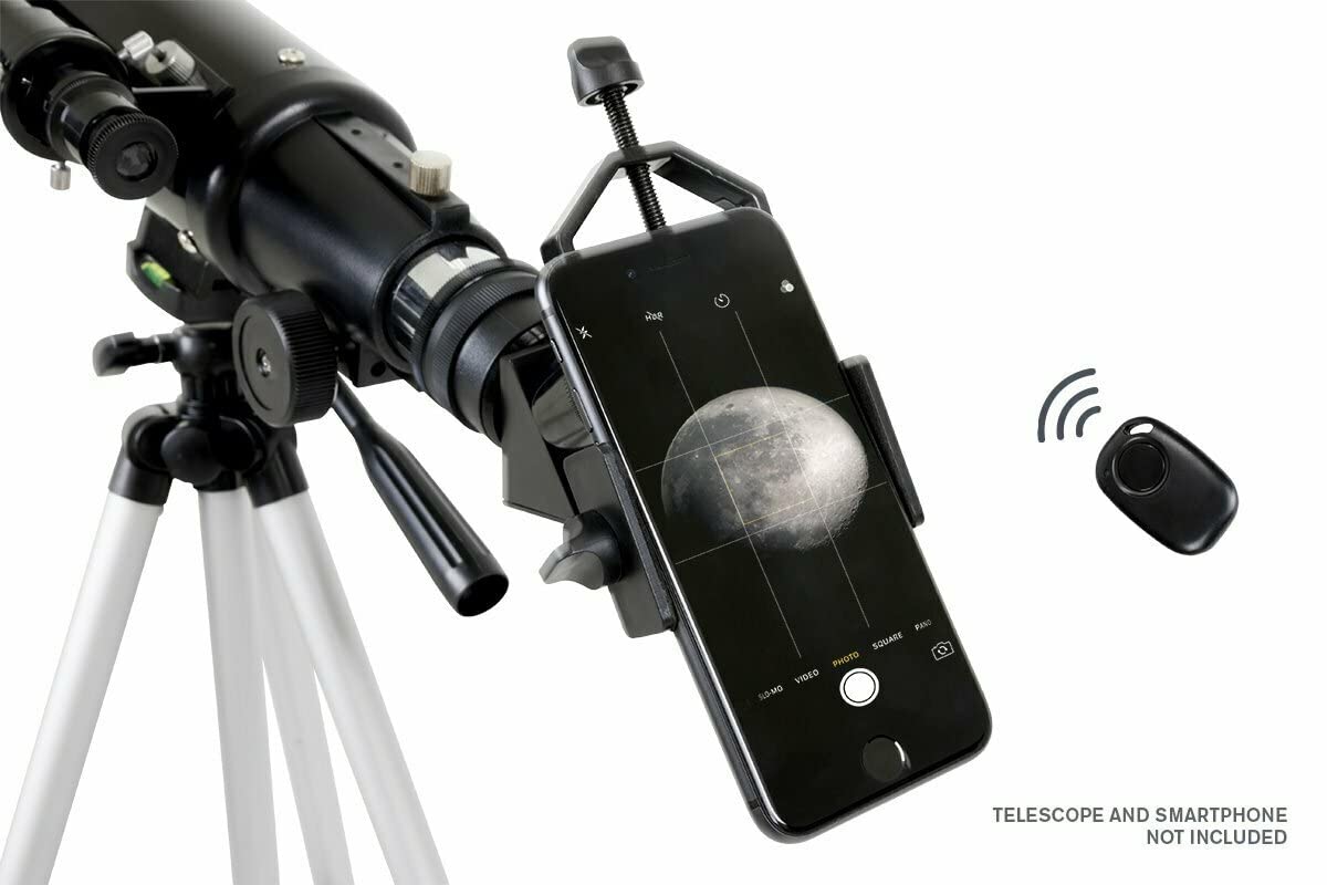 Celestron – Smartphone Photography Adapter for Telescope – Digiscoping Smartphone Adapter – Capture Photos and Video Through Your Telescope or Spotting Scope Eyepiece