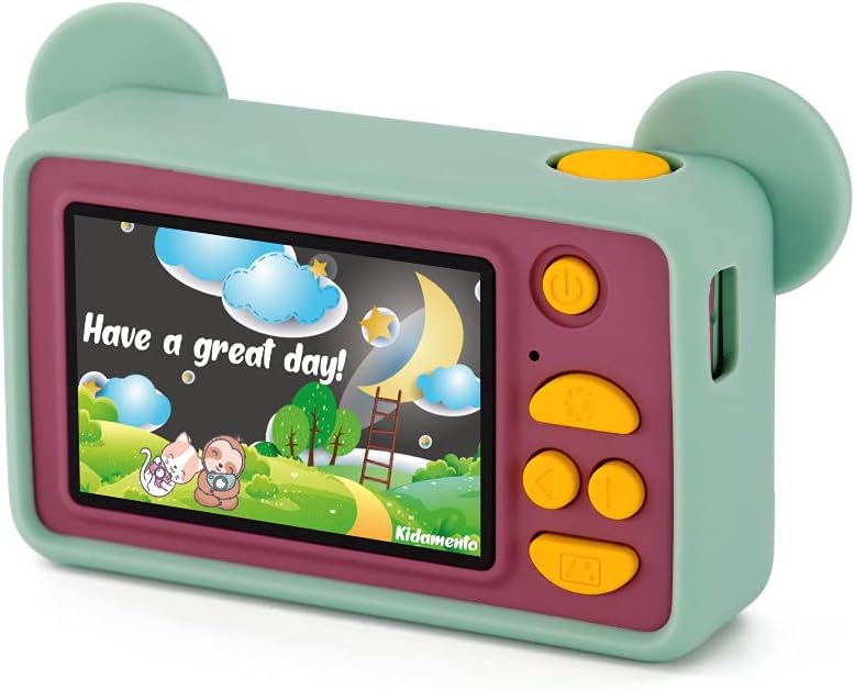 Kidamento Camera Silicone Bag Bundle - Digital Camera for Children and Camera Case - Model C Mikayo The Bear - Silicone Bag Yellow Bee