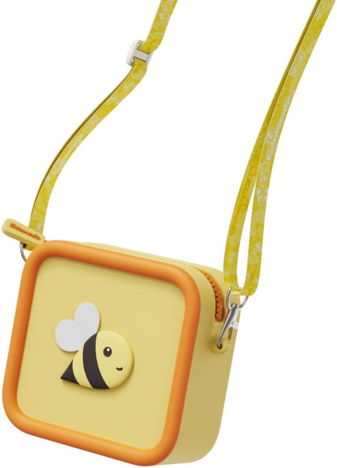 Kidamento Camera Silicone Bag Bundle - Digital Camera for Children and Camera Case - Model C Mikayo The Bear - Silicone Bag Yellow Bee