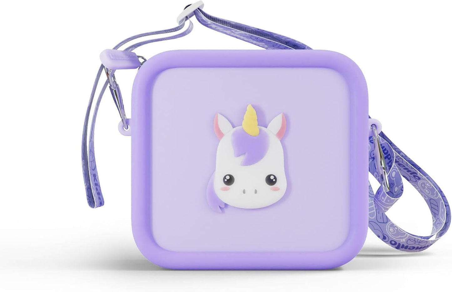 Kidamento Camera Silicone Bag Bundle - Digital Camera for Children and Camera Case - Model K Meowie The Cat - Silicone Bag Purple Unicorn