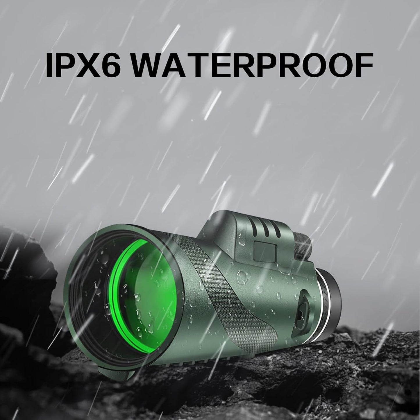 Monocular Telescope, 80x100 HD Monoculars for Adults with Smartphone Tripod, High Power Monocular with BAK4 Prism for Super Bowl, Bird Watching, Hunting, Concert, Travelling