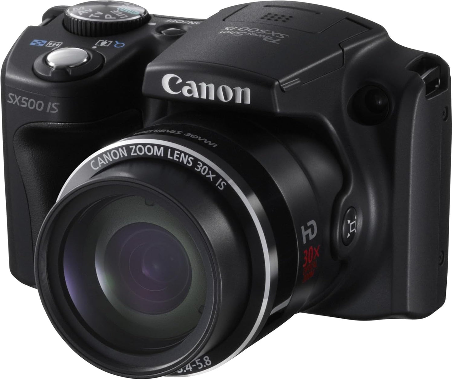 Canon PowerShot SX500 is 16.0 MP Digital Camera with 30x Wide-Angle Optical Image Stabilized Zoom and 3.0-Inch LCD (Black) (Renewed)